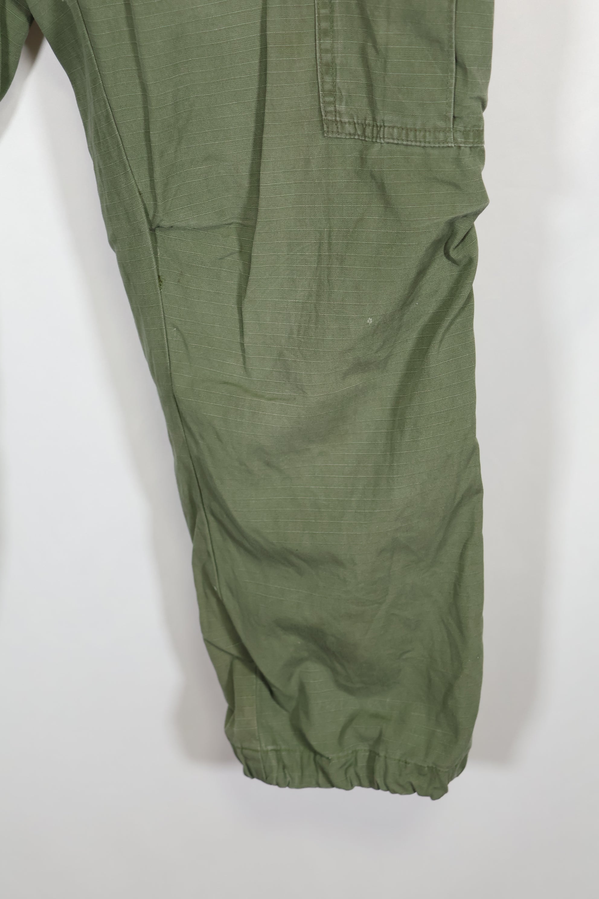 1968 4th Model Jungle Fatigue Pants, S-R, used, strong signs of use.