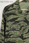 Real Late War Pattern Tiger Stripe Shirt, large size, missing buttons.