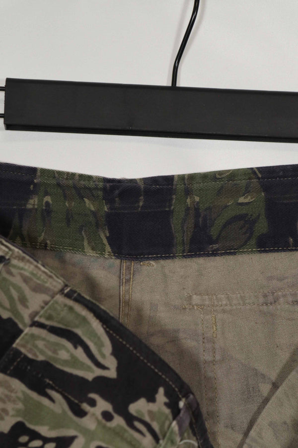 Real Late War Pattern Tiger Stripe Heavyweight Fabric Pants Used