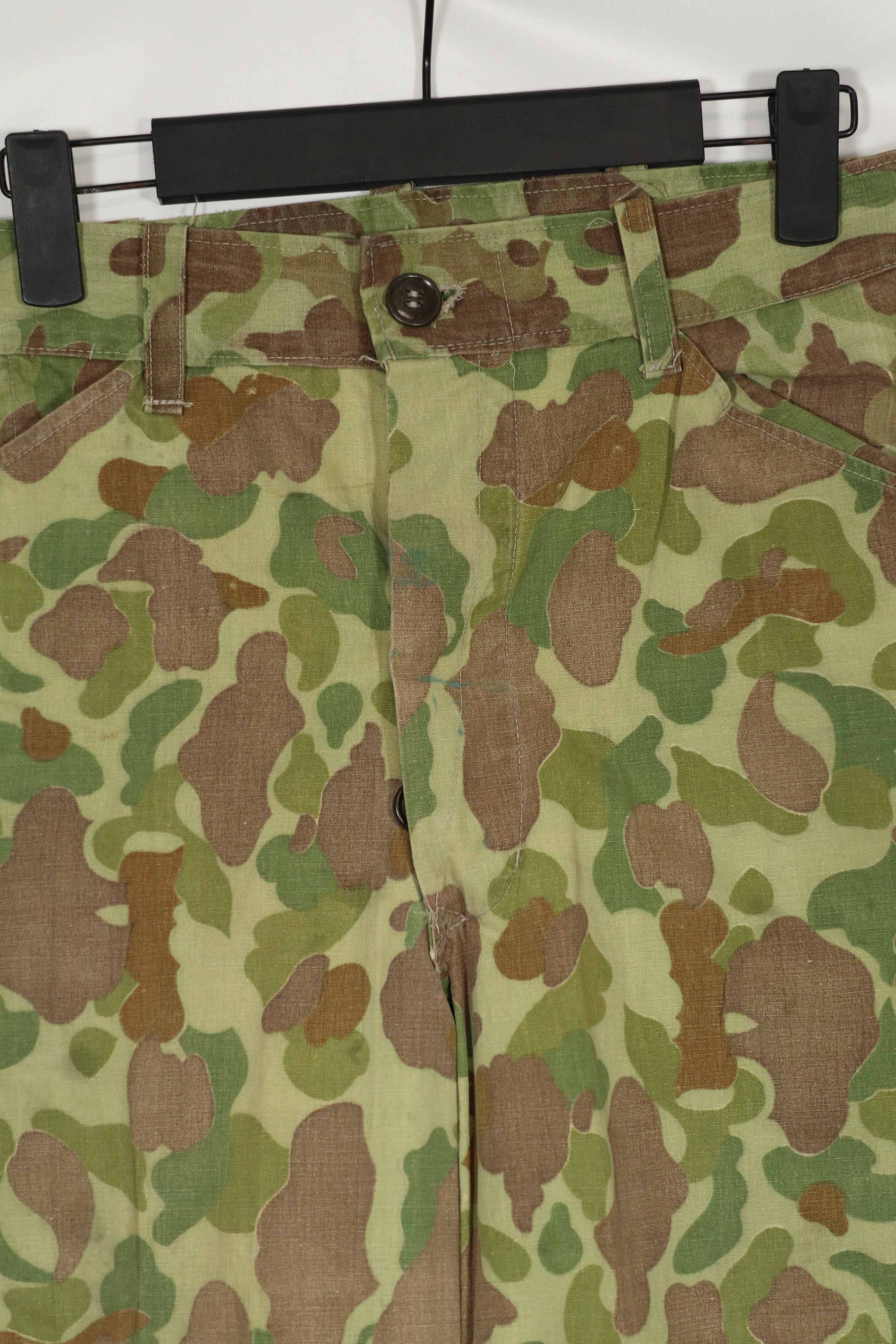 Real Fabric Frogskin Camouflage Pants Duck Hunter Used