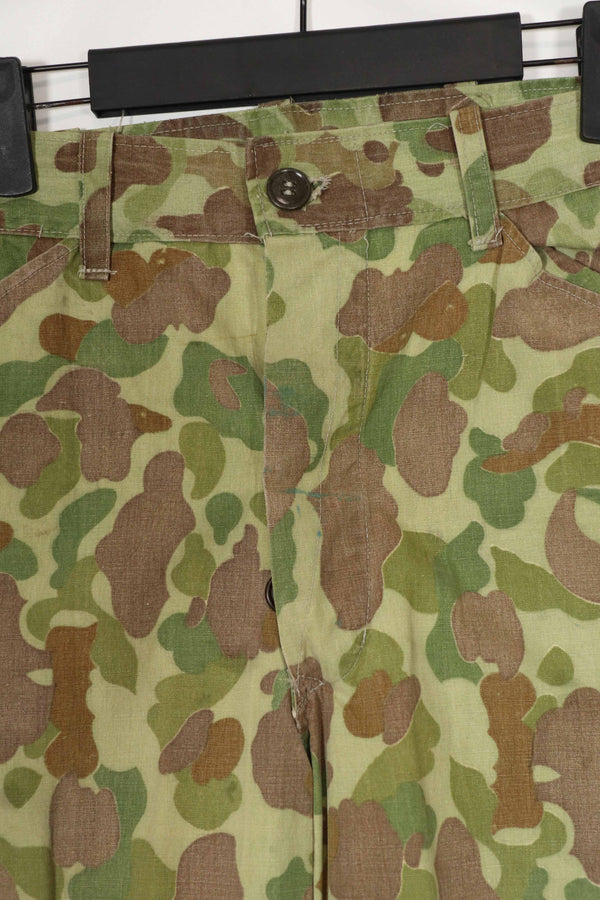 Real Fabric Frogskin Camouflage Pants Duck Hunter Used