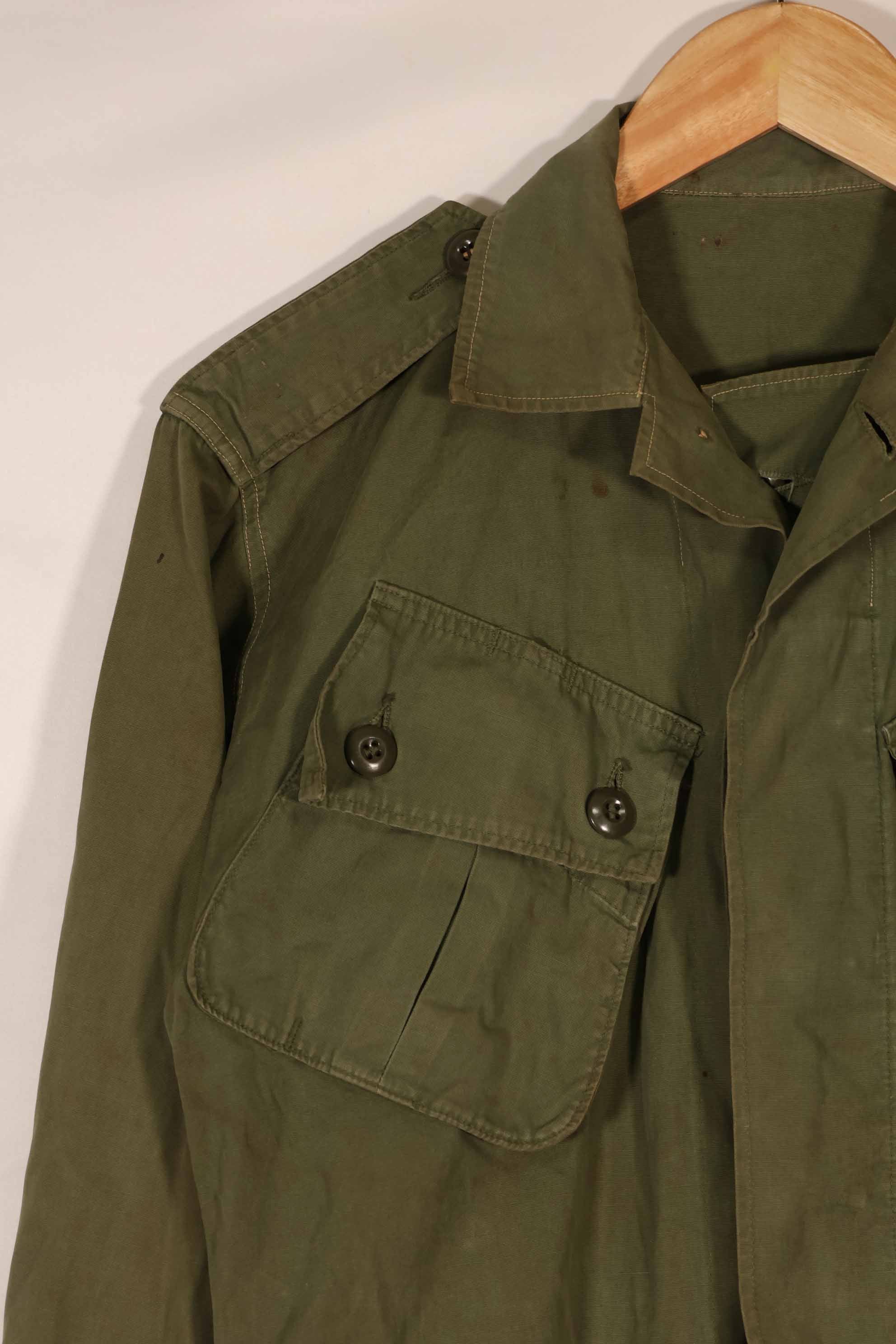 Real 1st Model Jungle Fatigue Jacket, repaired and refitted, used.