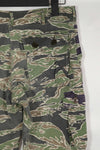 Real Late War lightweight tiger stripe pants, faded, used.