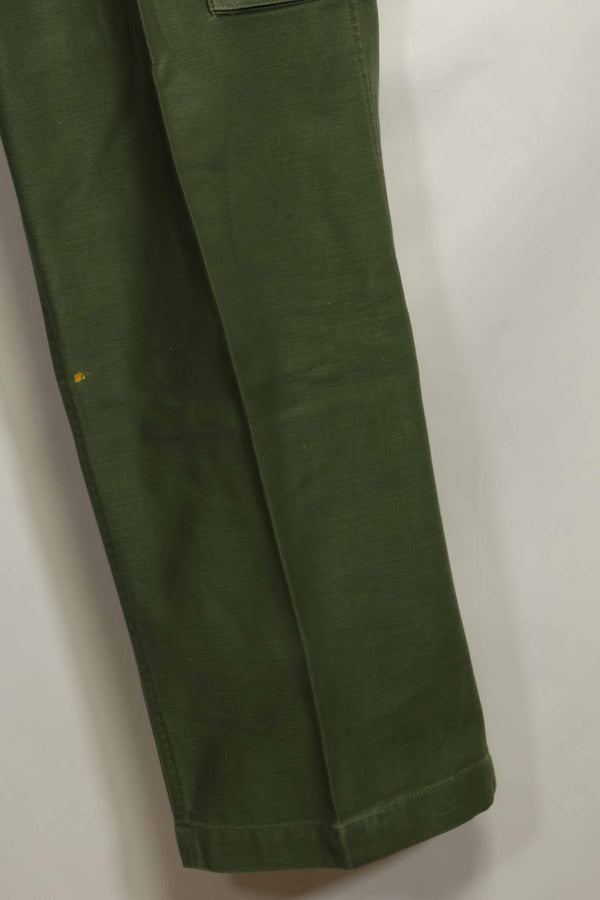 1960s lot OG-107 baker pants, cargo pocket modification, ex-special forces personnel, used, A