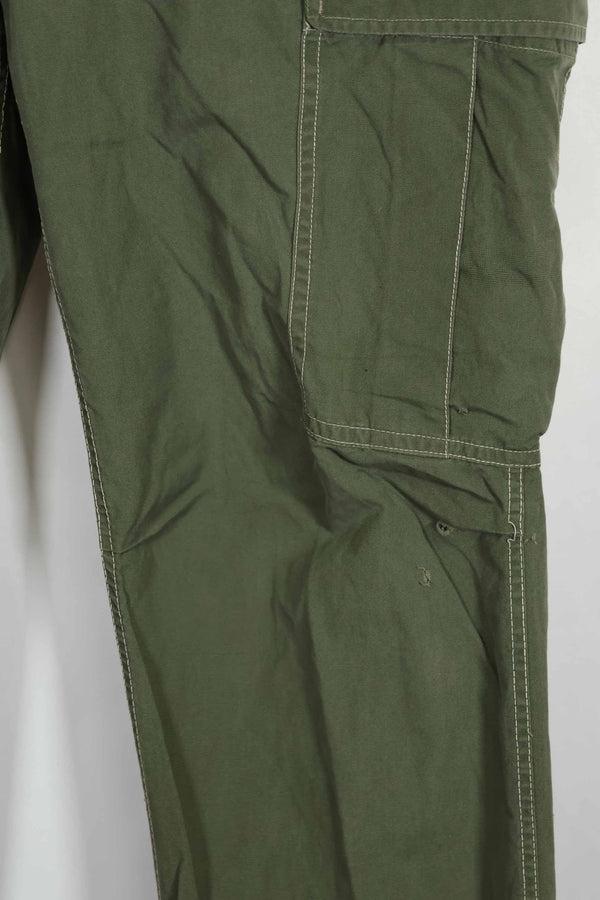 Mid-1960s Japanese locally made 2nd Model Jungle Fatigue pants, used.