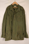 Real 1963 1st Model Jungle Fatigue Jacket, L-L, torn, repaired, used