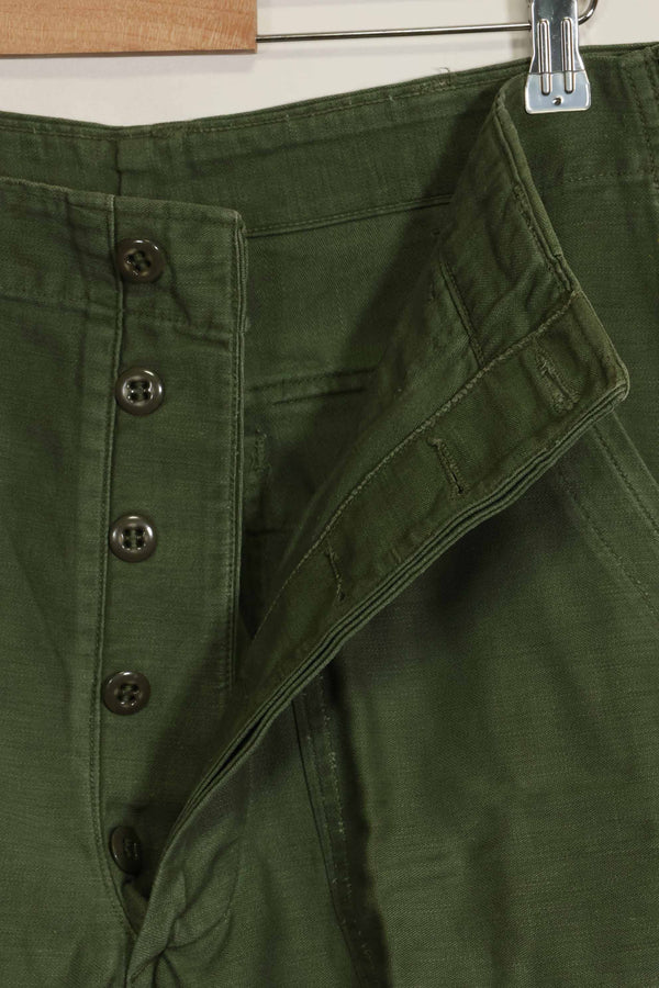 1960s lot OG-107 baker pants, cargo pocket modification, ex-special forces personnel, used, A