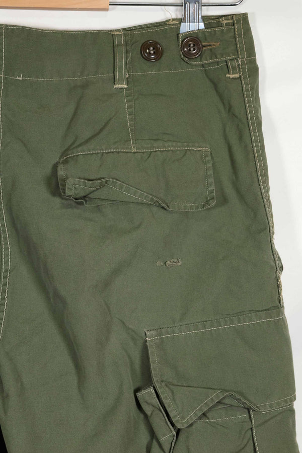 Mid-1960s Japanese locally made 2nd Model Jungle Fatigue pants, used.