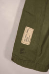 Real 1963 1st Model Jungle Fatigue Jacket, L-L, torn, repaired, used