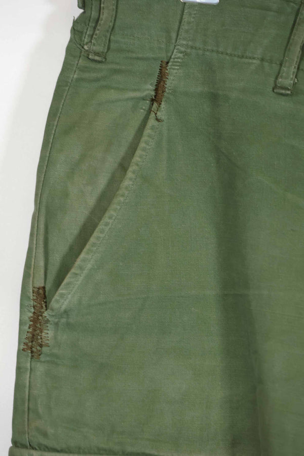 Mid-1960s 3rd Model Non-Ripstop Jungle Fatigue Pants L-L Used