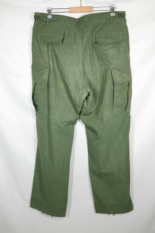 Mid-1960s 3rd Model Non-Ripstop Jungle Fatigue Pants L-L Used