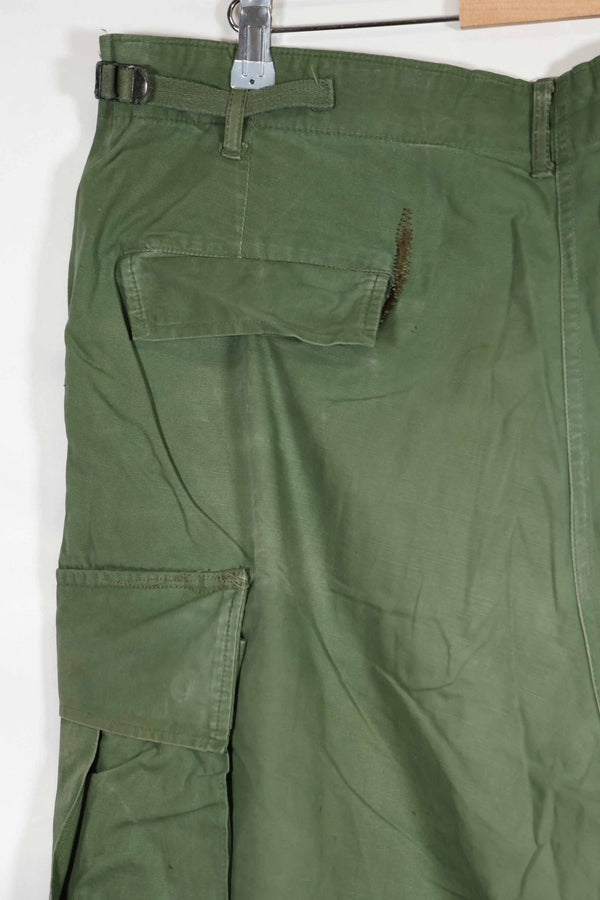 Mid-1960s 3rd Model Non-Ripstop Jungle Fatigue Pants L-L Used