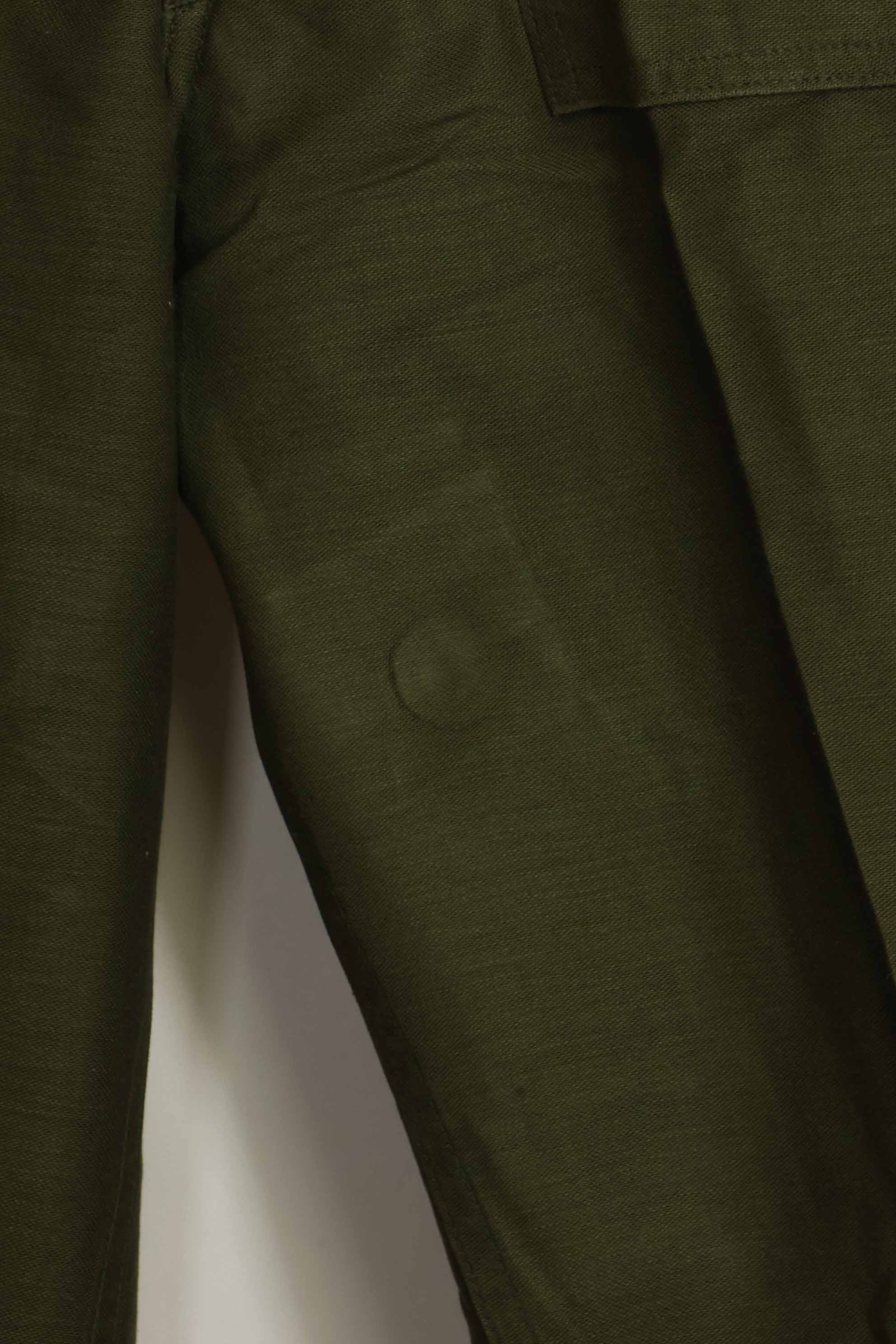 1960s lot OG-107 baker pants, cargo pocket modification, ex-special forces personnel, used, E
