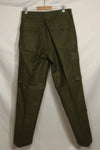1960s lot OG-107 baker pants, cargo pocket modification, ex-special forces personnel, used, E