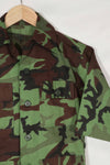 Real Unused South Vietnamese Ranger leaf camouflage jacket with short sleeves.