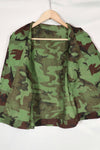 Real Unused South Vietnamese Ranger leaf camouflage jacket with short sleeves.