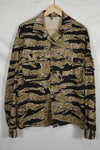 MILITARIA 1911 Early Gold Tiger Stripe US-XL Shirt Aged Used