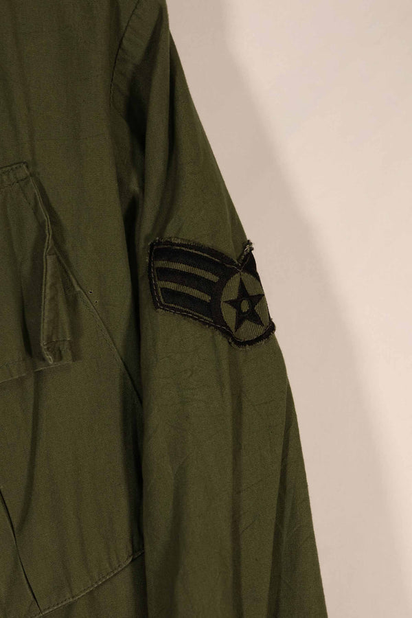 Real 1969 3rd Model Jungle Fatigue Jacket with USAF patch, used.