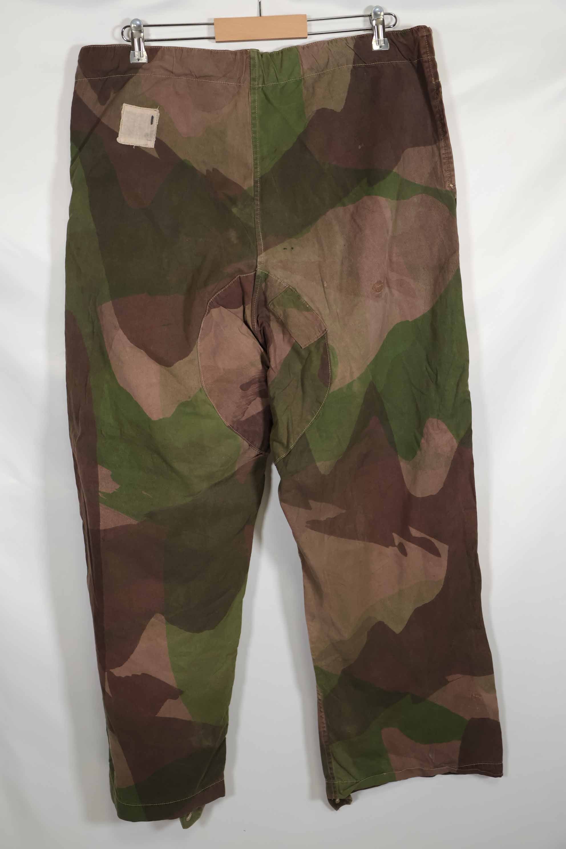 British Army SAS Trousers WINDPROOF Camouflage Pants Size No.1 Used B