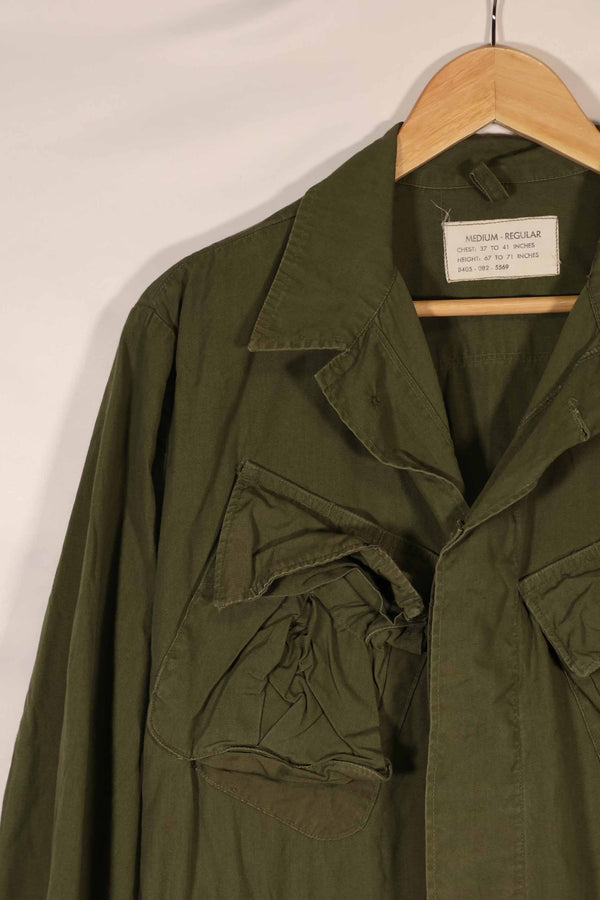 Real estimated 1966 3rd Model Jungle Fatigue Jacket, M-R, used.