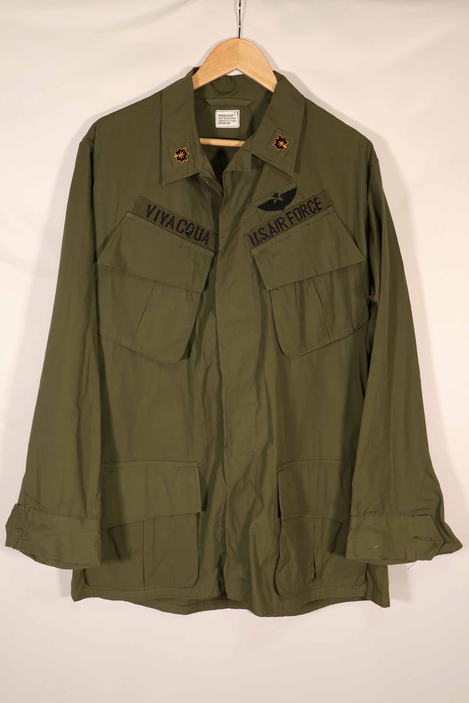 Real 1966-1967 3rd Model Jungle Fatigue Jacket M-R with USAF insignia