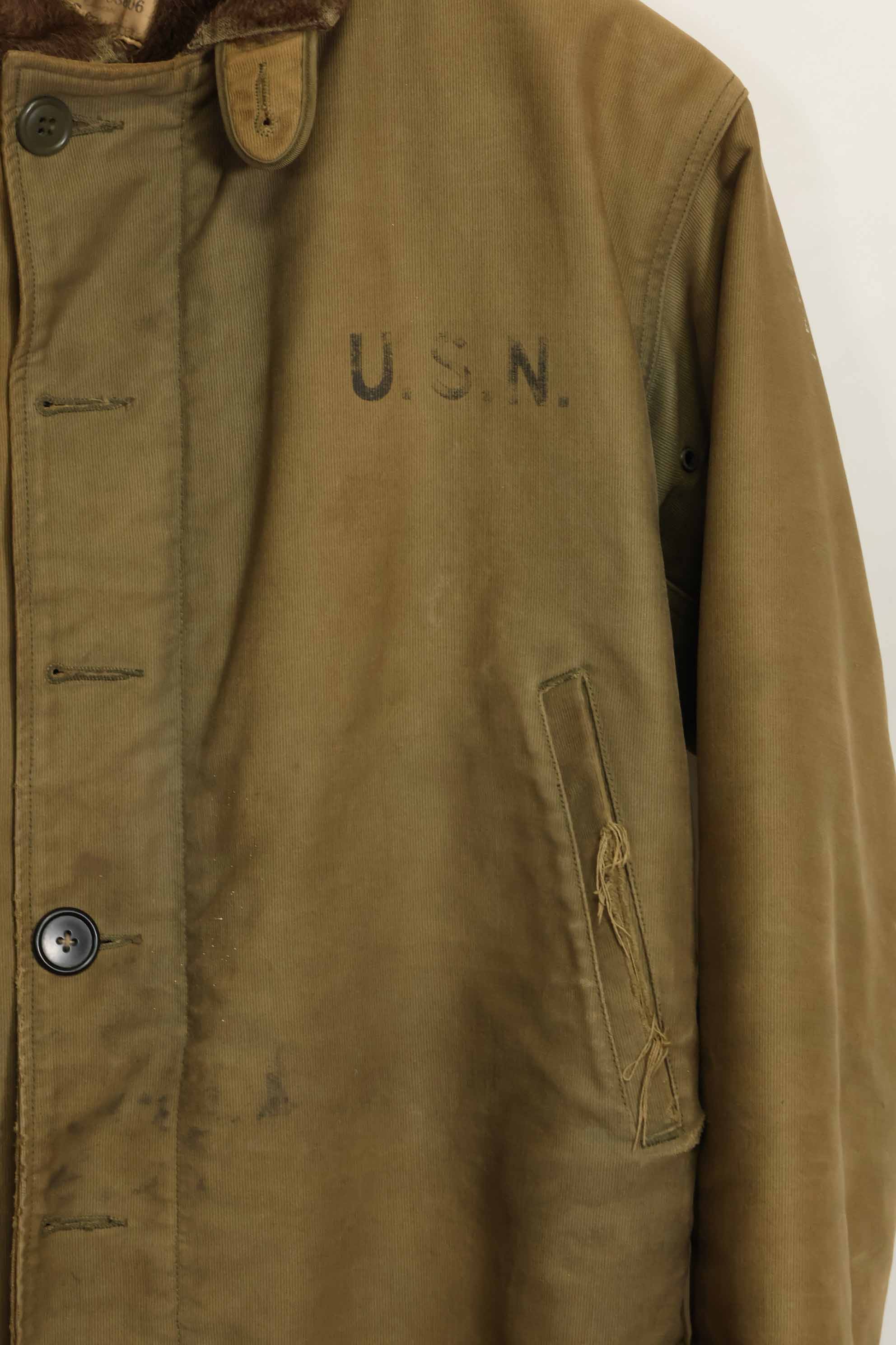 1940s-50s US Navy N-1 Deck Jacket Size 36 Used