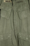 Real 2nd Model Jungle Fatigue Jacket, MACV affiliation, first patch attached, used.