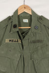 Real 2nd Model Jungle Fatigue Jacket, MACV affiliation, first patch attached, used.