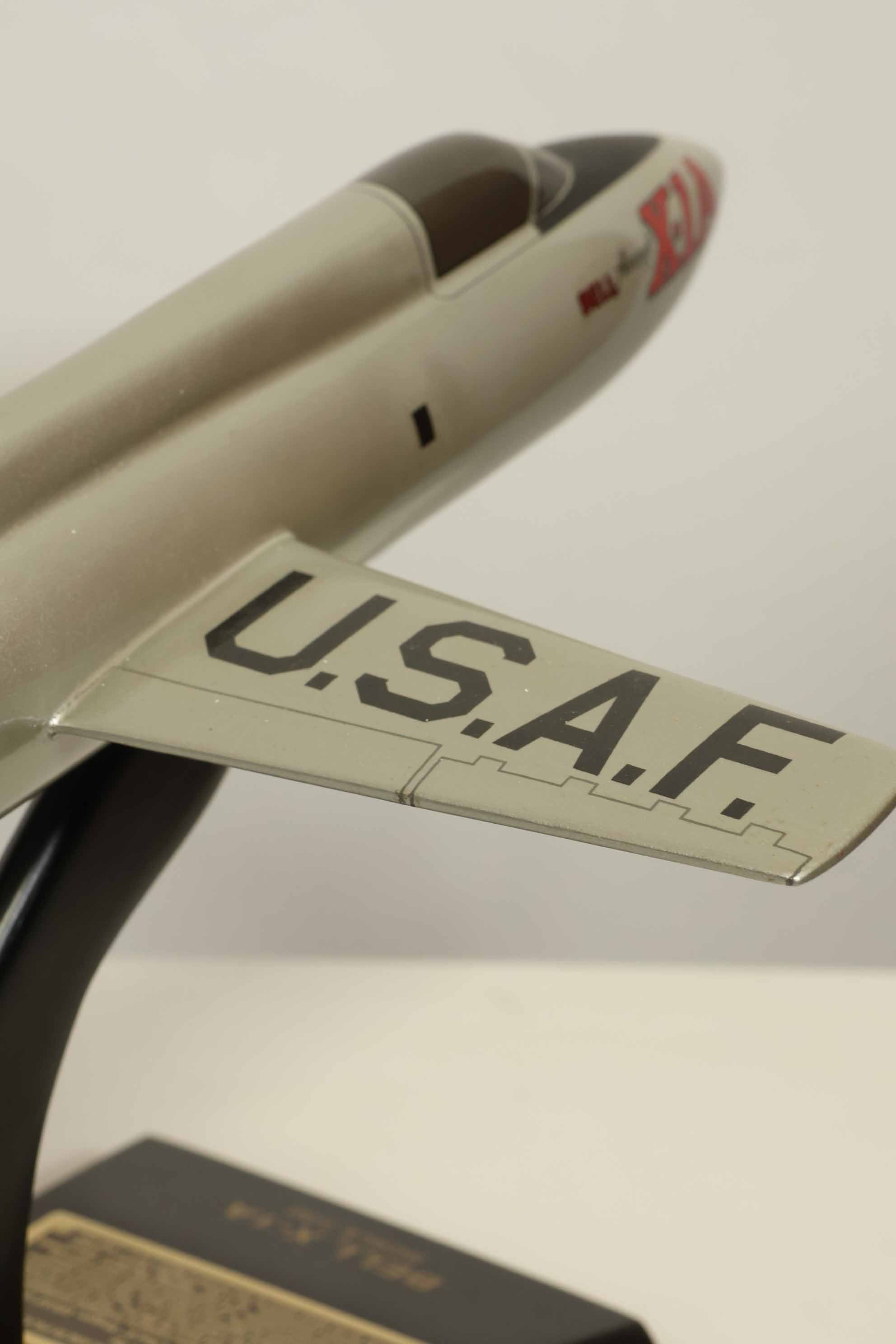 Autographed by Air Force Brigadier General Chuck Yeager, X-1-A model, used.