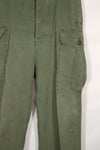 Real 1963 1st Model Jungle Fatigue Pants without leg ties, used.