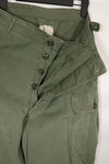 Real 1963 1st Model Jungle Fatigue Pants without leg ties, used.