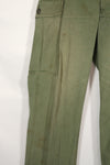 Real 1963 1st Model Jungle Fatigue Pants with leg ties, used.