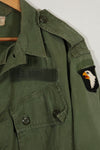 1963 1st Model Jungle Fatigue 101st Airborne Division Jacket, used.