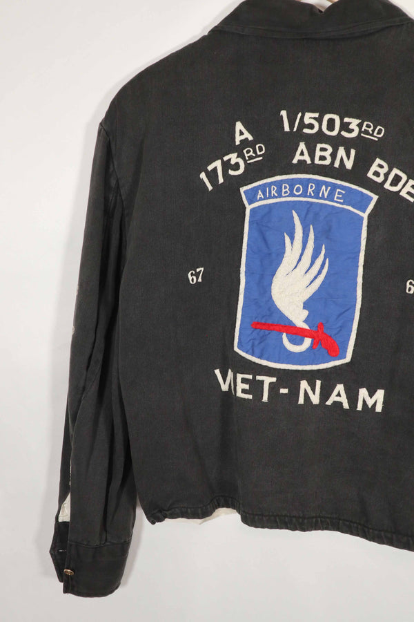 Real Vietnam War Tour Jacket 173rd Airborne Brigade 1967-1969 Rare