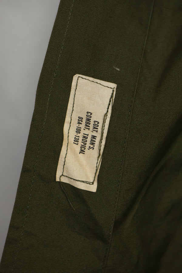 Mid-1960s 3rd Model Jungle Fatigue Jacket, used with patch marks