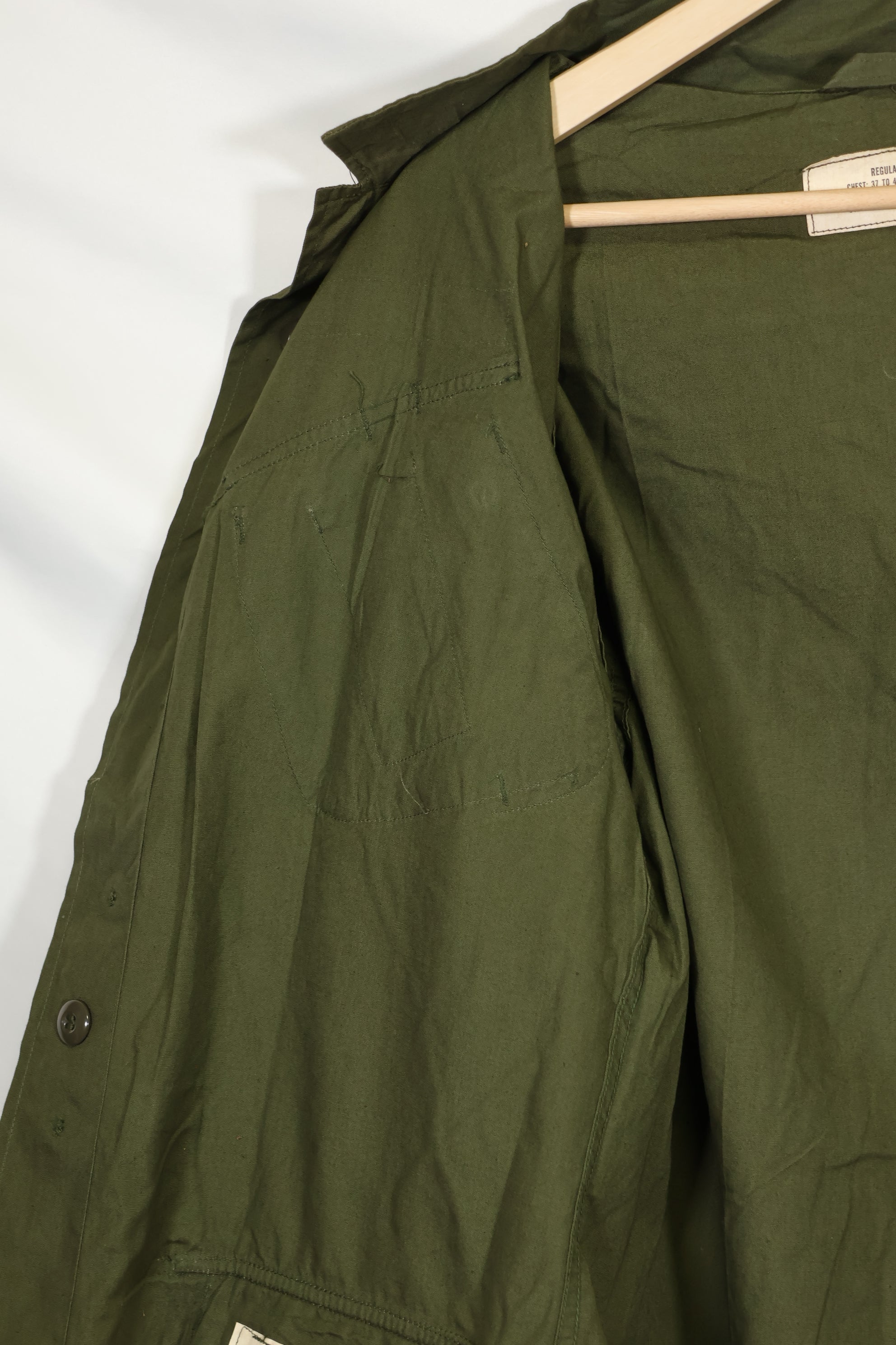 Mid-1960s 3rd Model Jungle Fatigue Jacket, used with patch marks