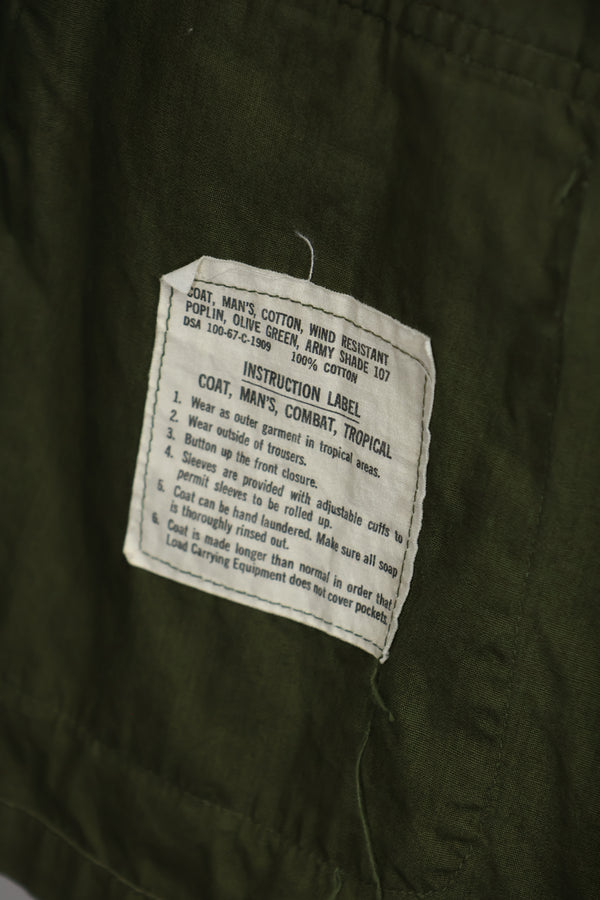 1967 USAF 3rd Model Jungle Fatigue Jacket L-R Good condition used