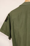 1960's Ex-Green Beret Soldier Release OG-107 Utility Shirt with First Attachment Patch, Used, C