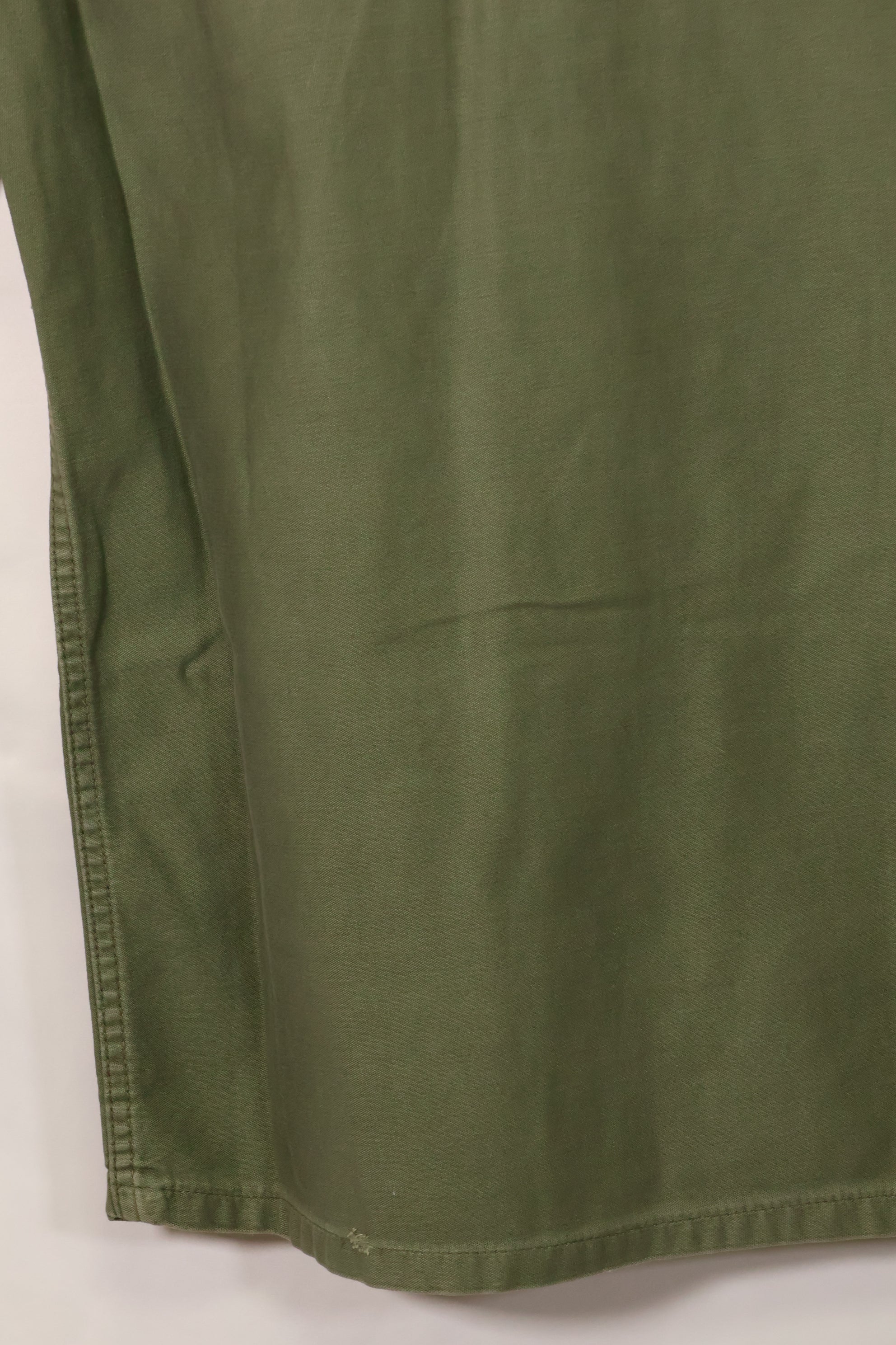 1960's Ex-Green Beret Soldier Release OG-107 Utility Shirt with First Attachment Patch, Used, C