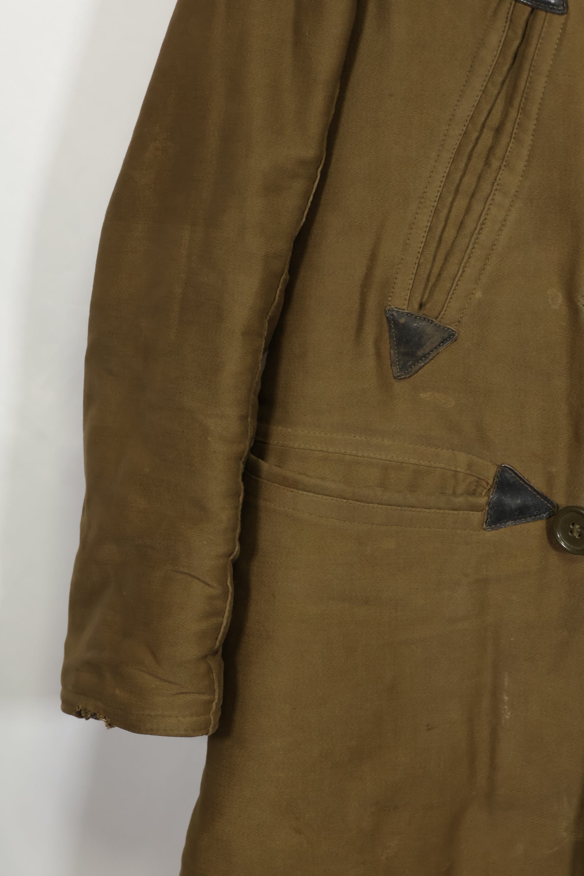 1930's-40's U.S. Army Mackinaw Coat, heavy coat, used, missing buttons.