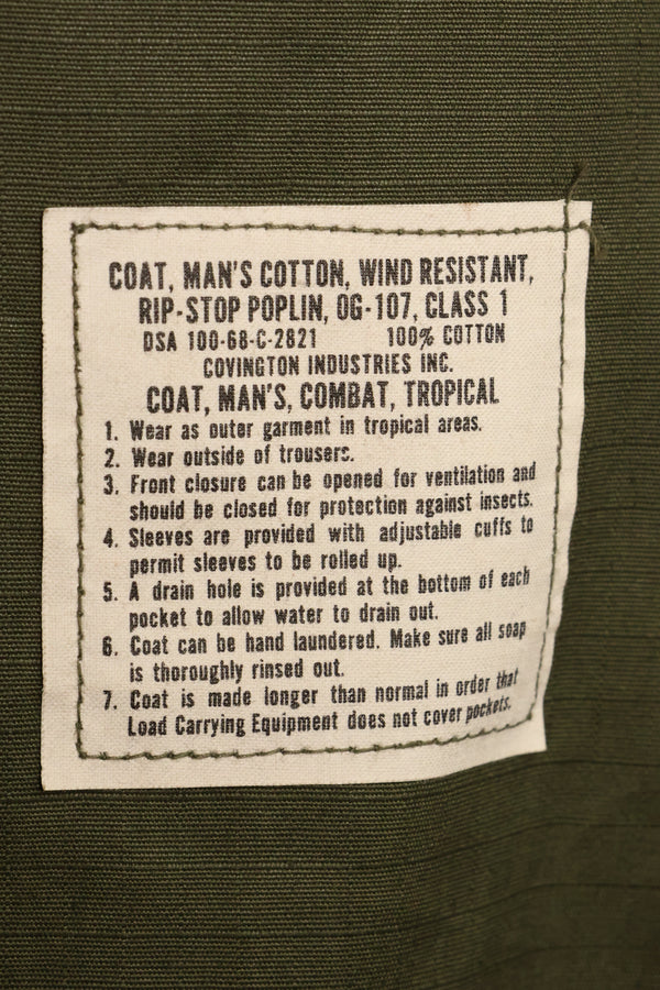 1968 Contract Deadstock 4th Model Jungle Fatigue Jacket X-S-S Unused