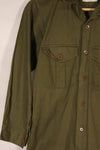 Real 1970 New Zealand Army OD Fatigue Shirt Size 1 Used