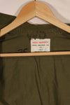 Real 1970 New Zealand Army OD Fatigue Shirt Size 1 Used