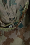 1960 East German Army NVA M58 Flächentarn sniper smock in blumentern camouflage, used.