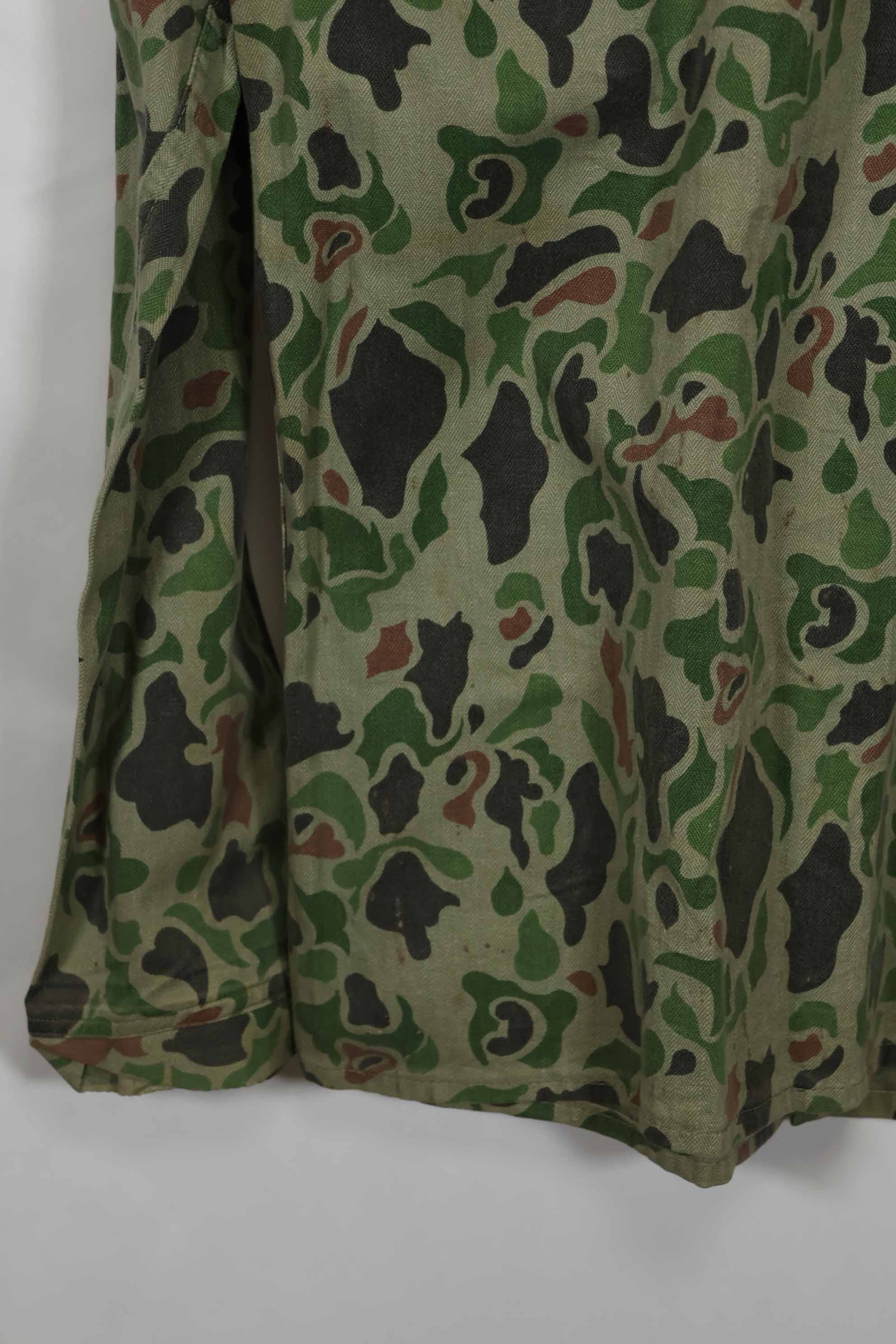 1980's Korean Army Frogskin camouflage HBT shirt, used C