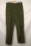 1969 Contract 4th Model Ripstop Jungle Fatigue Pants M-L Used