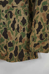 1980's Korean Army Frogskin Camouflage HBT Shirt Used D