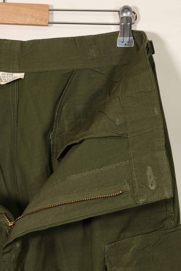 1969 Contract 4th Model Ripstop Jungle Fatigue Pants M-L Used