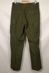 1969 Contract 4th Model Ripstop Jungle Fatigue Pants M-L Used