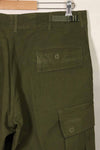 1969 Contract 4th Model Ripstop Jungle Fatigue Pants M-L Used